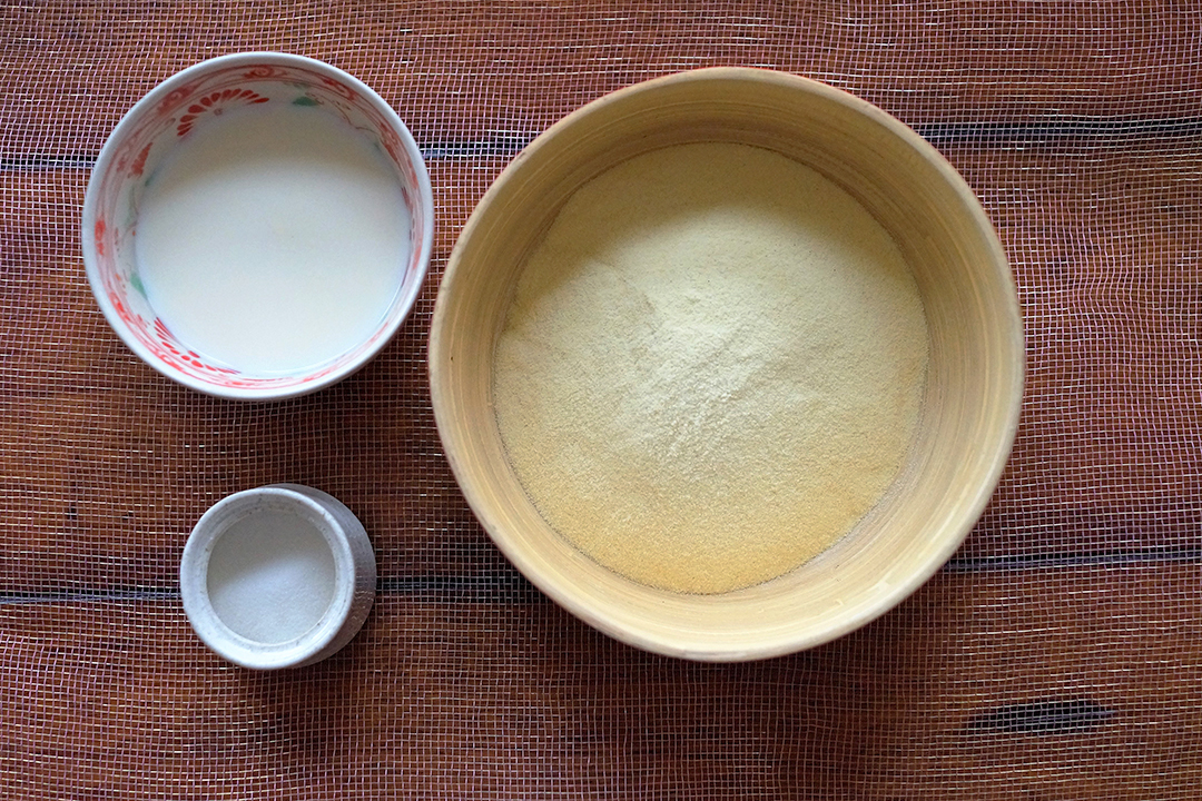 Semolina, Milk, Sugar