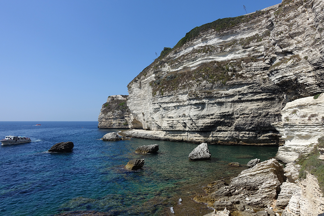 Francja, Korsyka, Bonifacio, Wapienne Klify