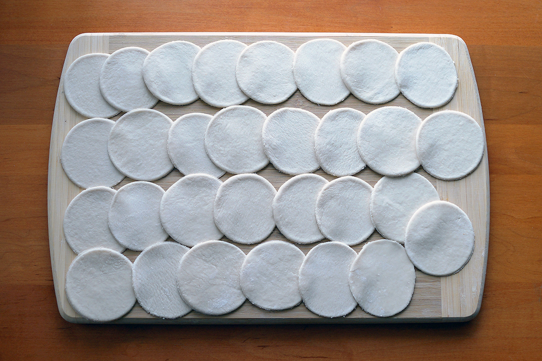 Making Blueberry Pierogi