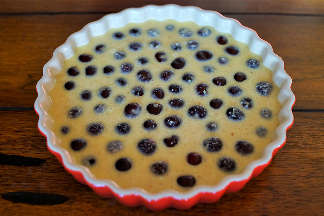 Cherries in Custard