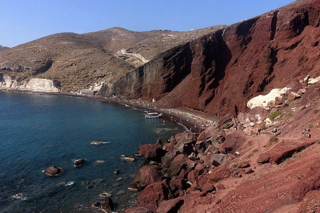 Grecja, Santorini, Czerwona Plaża