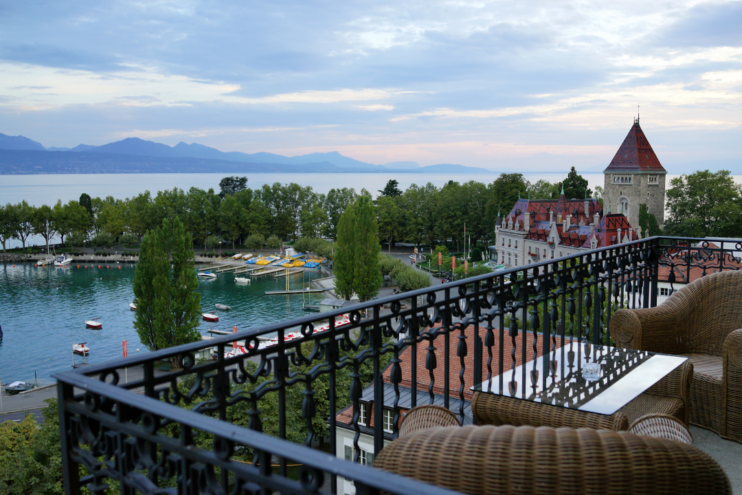 瑞士，Beau-Rivage Palace, Lausanne，湖景