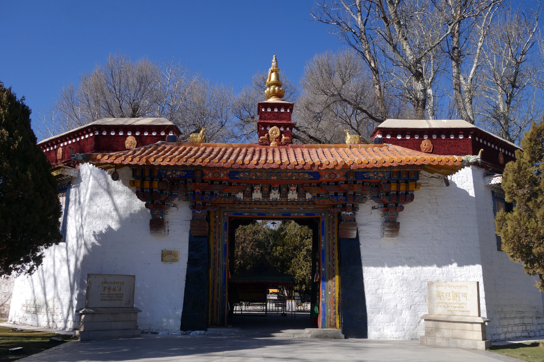 中国，西藏，罗布林卡宫殿建筑群